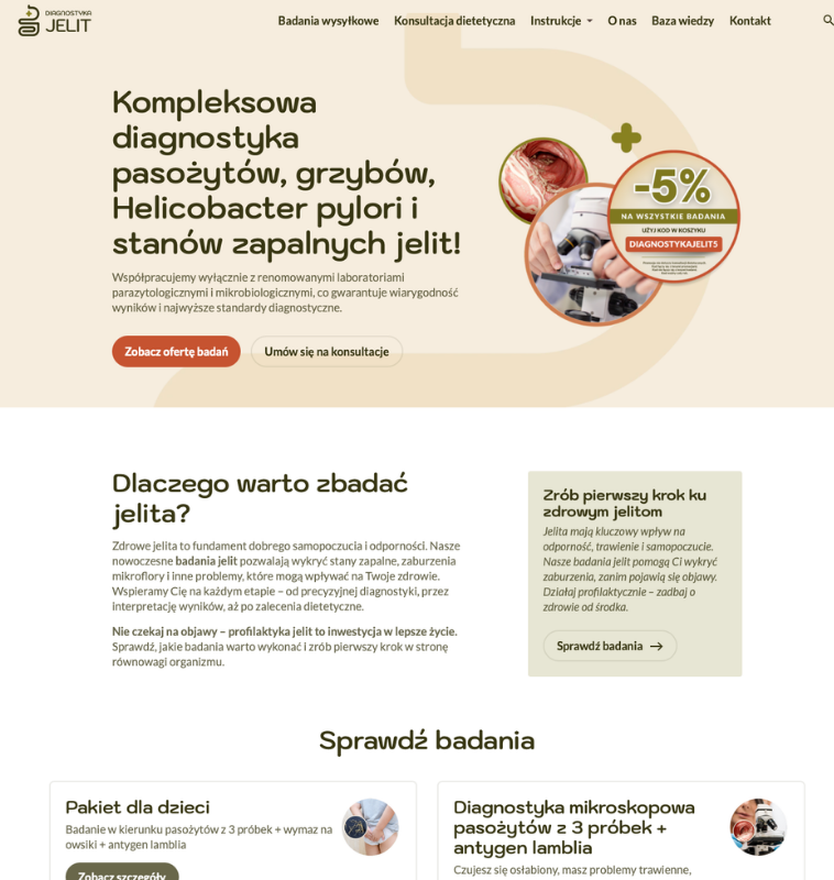 Diagnostyka Jelit – Strona WWW