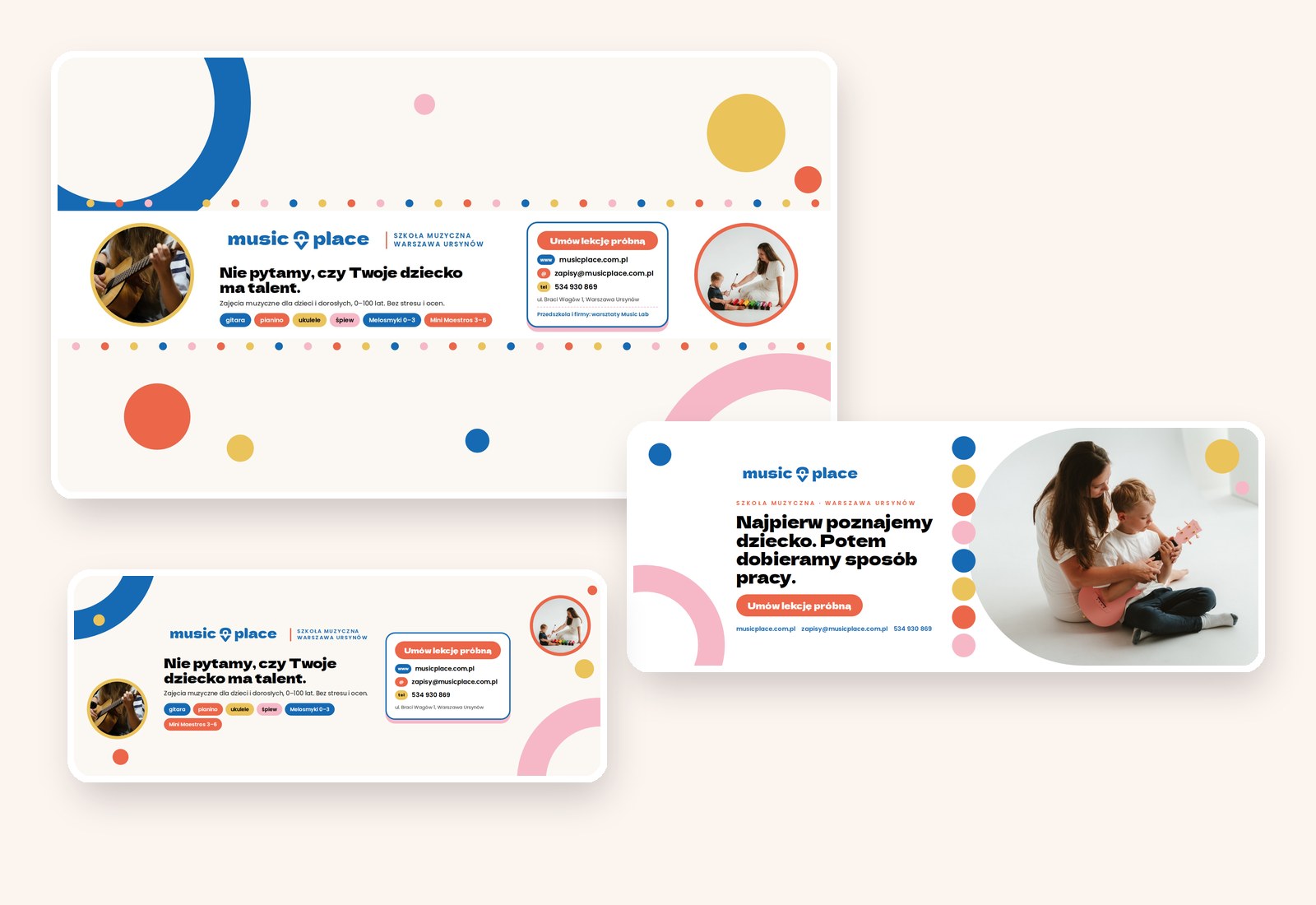 Music Place – Pełna odsłona graficzna profili