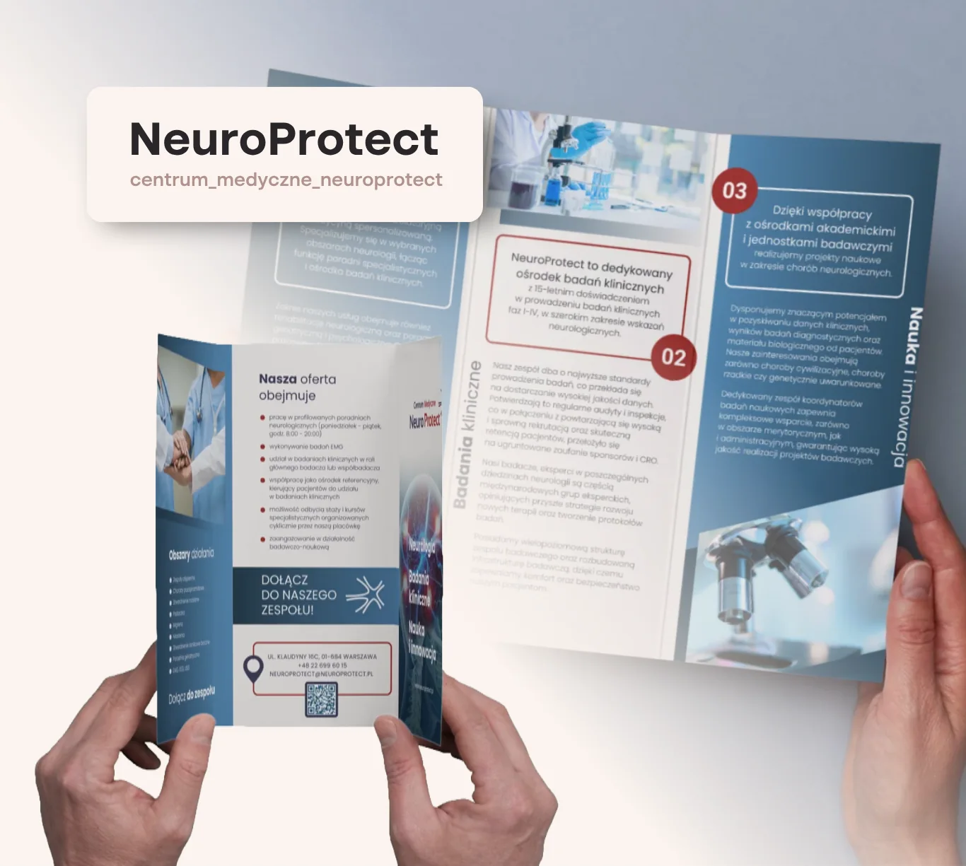 NeuroProtect – Ulotka trzyczęściowa