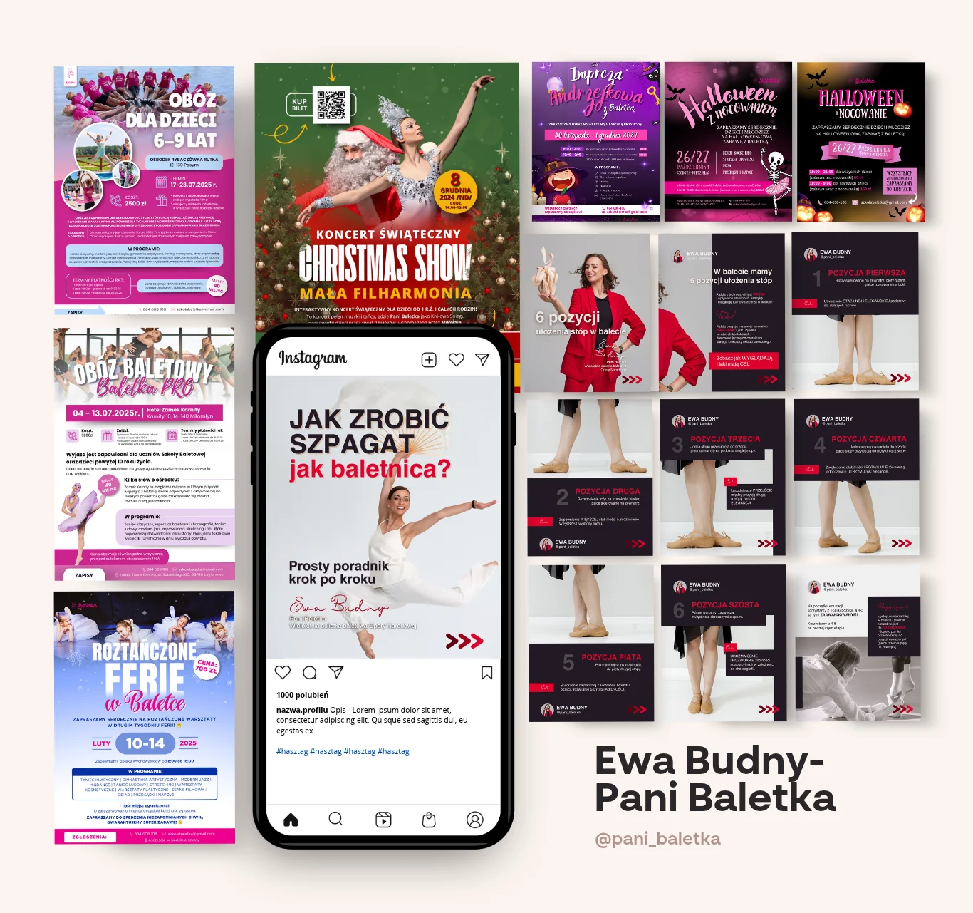 Pani Baletka – Plakaty i grafiki na social media